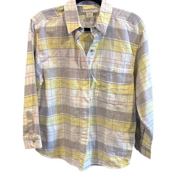 ✨ Diane von Furstenberg Vintage Plaid Button-Up Blouse | Size Medium ✨ - Picture 2 of 5